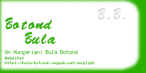 botond bula business card